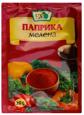 Приправа Эко Паприка мелена 20 г